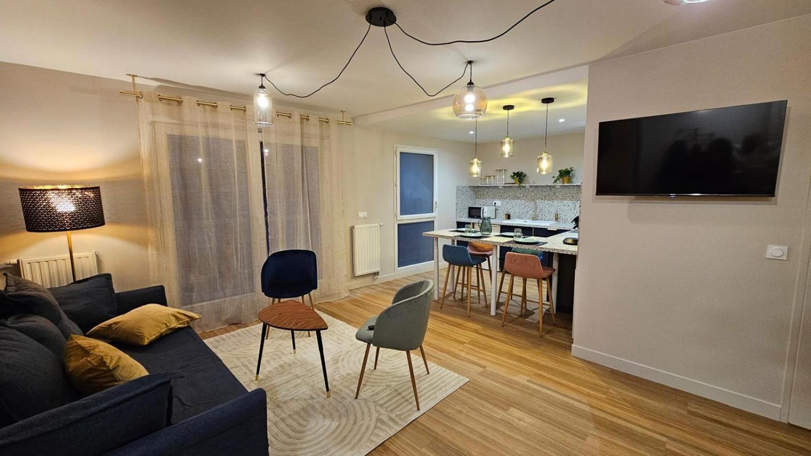 L'Ecrin Bleu Appartement Aubervilliers Buitenkant foto